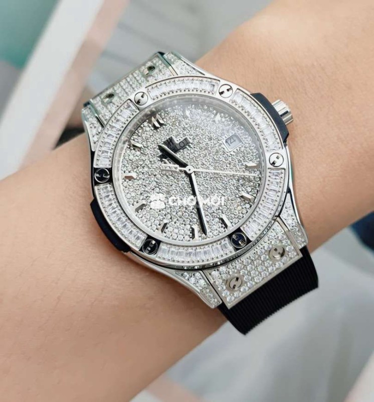 Đổng hồ nữ đính full đá cao cấp hubIot
