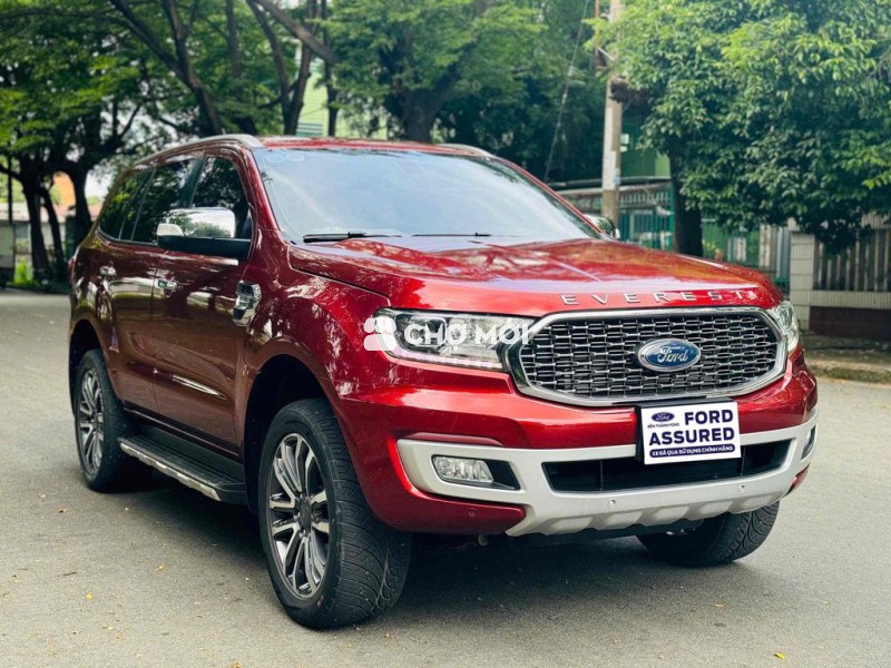 Ford Everest 2021 Titanium 1 Cầu Nhập Thải Đỏ Đô