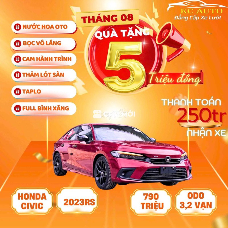 Honda Civic 2023 RS 1.5 AT - 39000 km