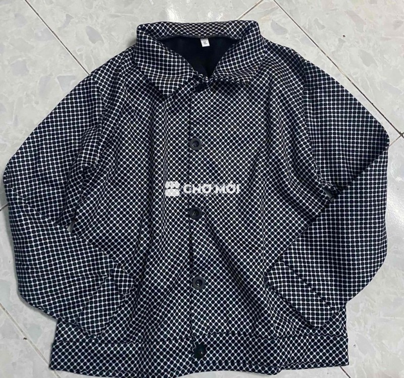 Áo khoác chất vải dày dặn giữ ấm cho nam size 65-7
