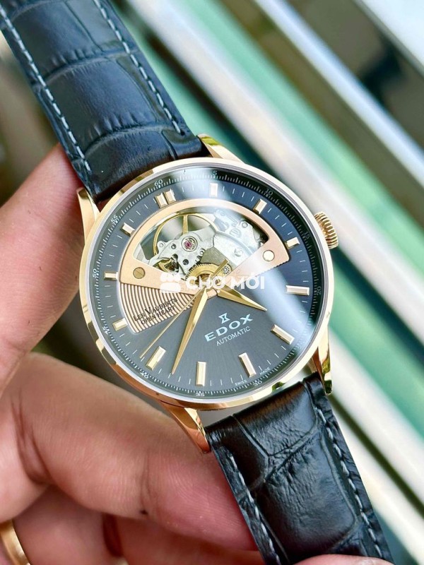 Đồng hồ nam EDOX Les Vauberts Open Heart Size 37mm