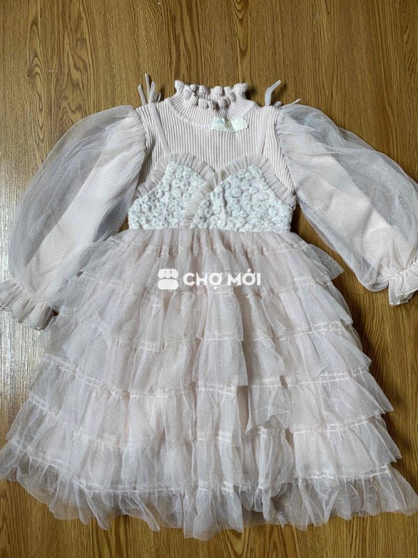 Váy phối len điệu đà size 110