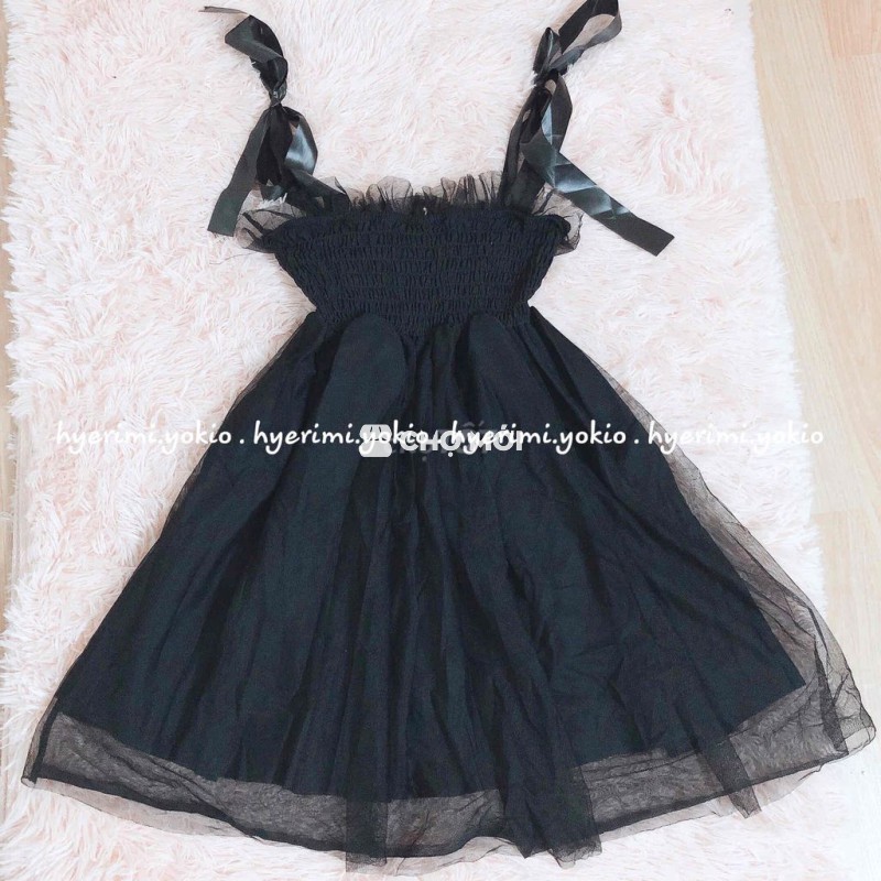 [Dọn shop] Đầm ren mặc được 3 kiểu trắng đen