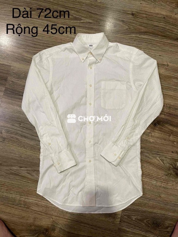 áo sơ mi trắng Uniqlo size S ko mặc tới