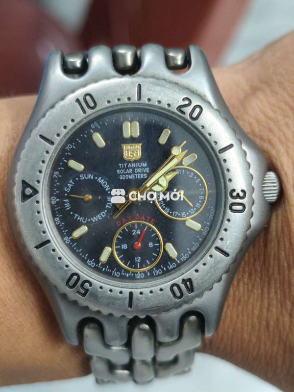 Xác đồng hồ Mỹ, Titanium, 1 cốt 6 kim, size 39mm