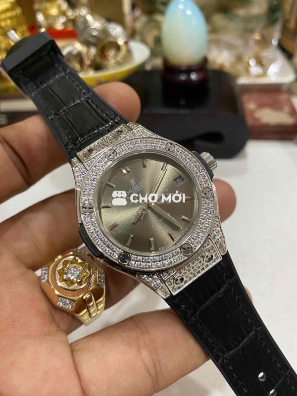 Đồng Hồ Nam Cơ Chế Tự Động Viền Xoàn Cz