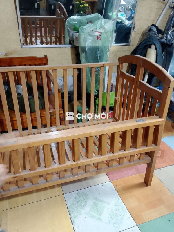 Cũi gỗ 2 tầng cho bé