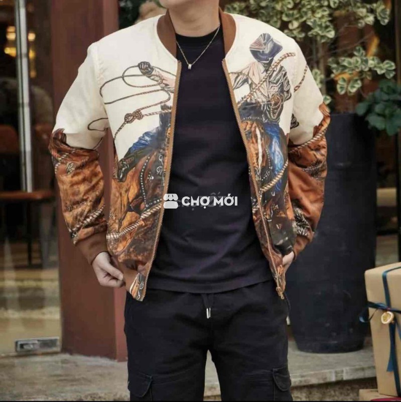 Sale 50% - Áo Khoác Bomber Cowboy