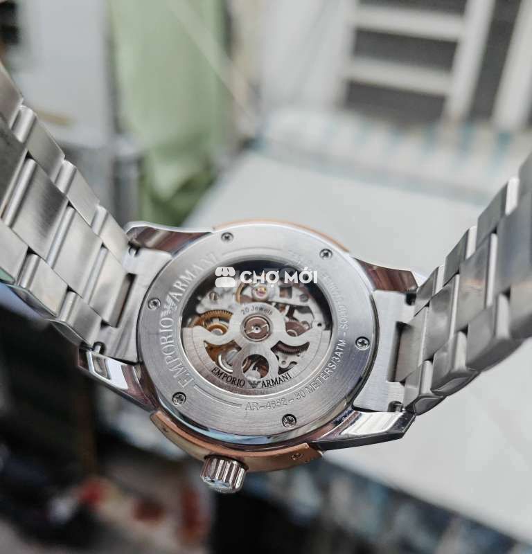 Gl Đh Armani lộ cơ chính hãng tự động cót phụ 98%