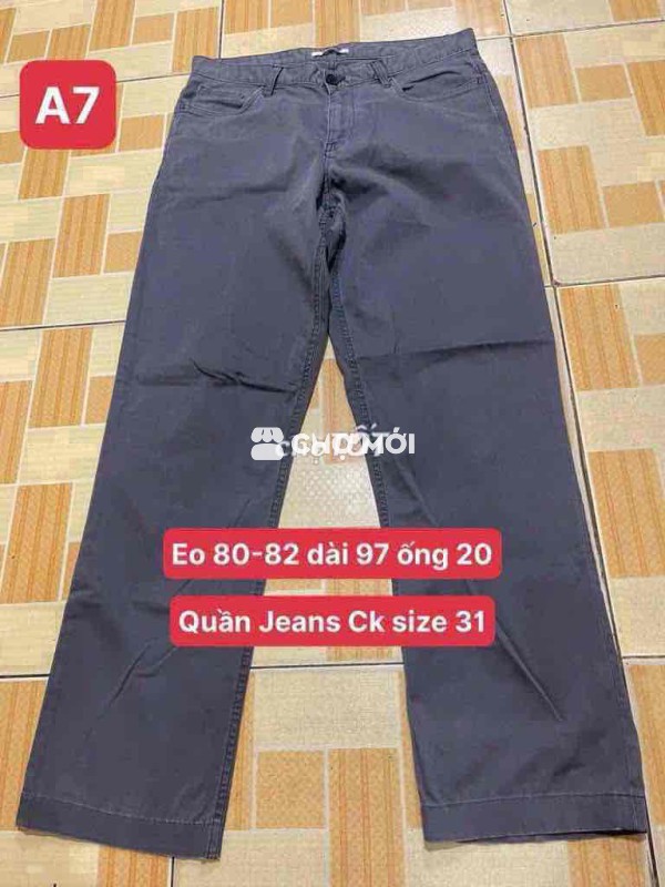 Quần jeans Ck size 31