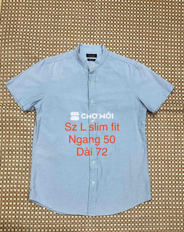Áo zara man sz L cổ trụ