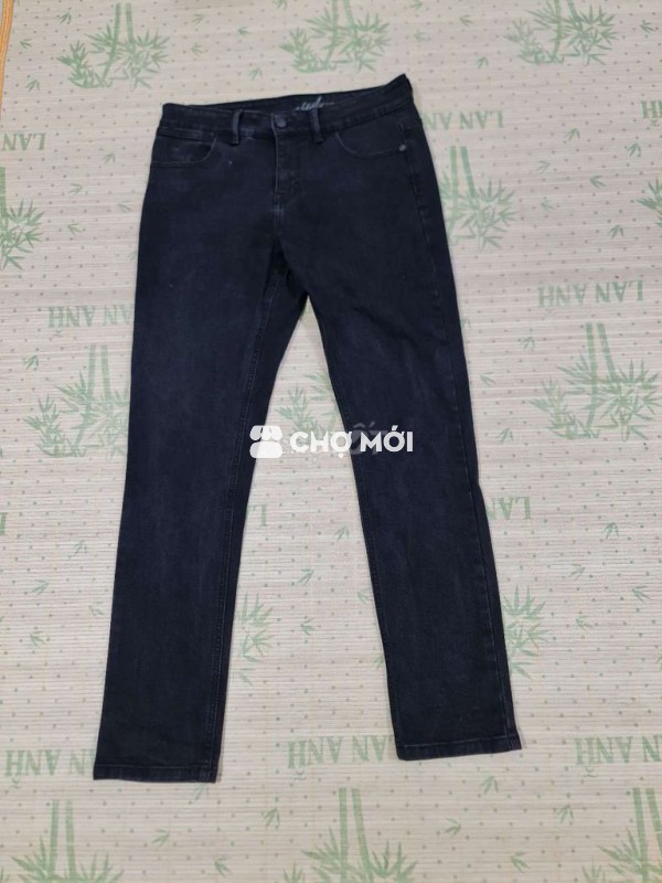 Quần Jean, sz 30 màu đen co giãn