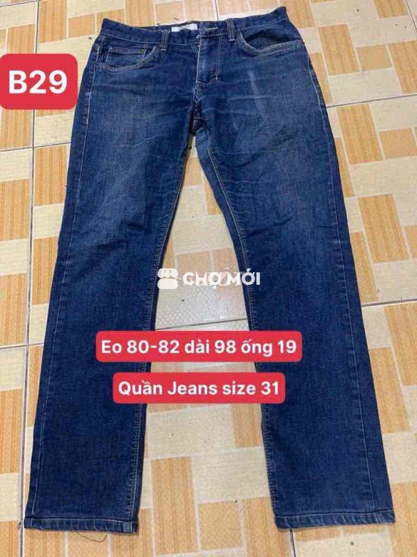6 quần Jeans size nhu hình