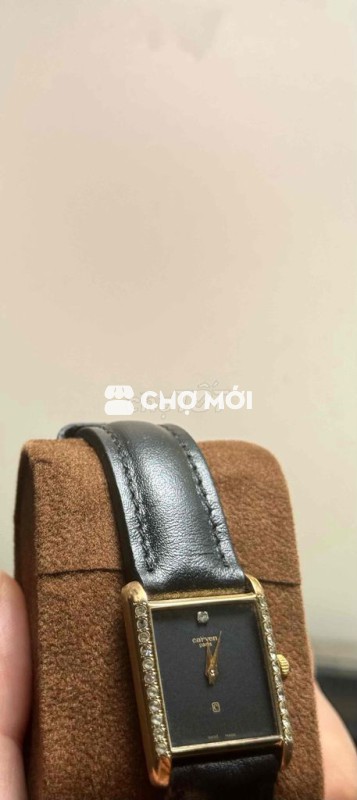 Đồng hồ tank Thuỵ sĩ Carven Paris cơ cót, xoàn 12h