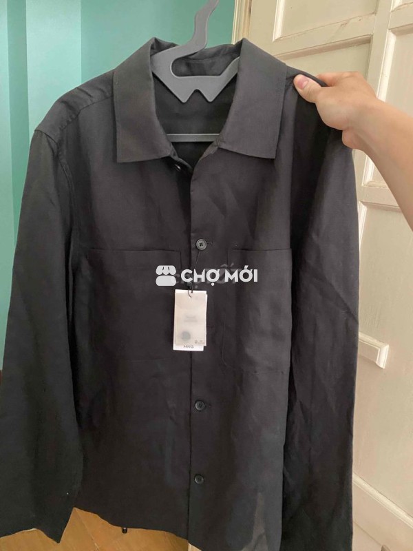 Áo Jacket Linen Mango nguyên tem