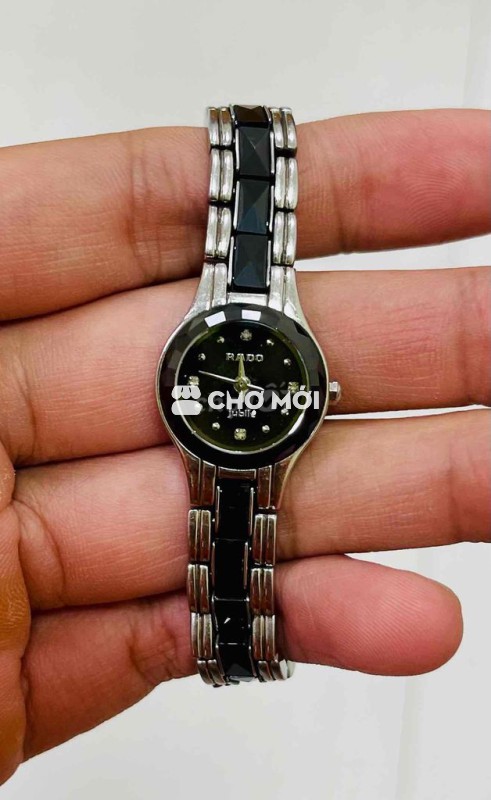 Rado nữ niềng đá kính saphia máy thuỵ tự xử