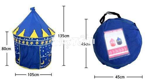 Lều hoàng tử cho bé 135*105cm lều nhà bóng tại nhà