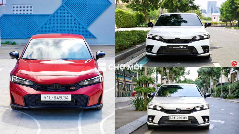 3 XE CIVIC RS 2022-2024-2025 ĐỎ TRẮNG, CẦN BÁN