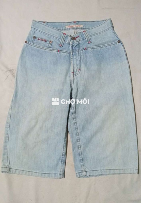 Quần jean lửng, lưng cao REPLAY SIZE 29