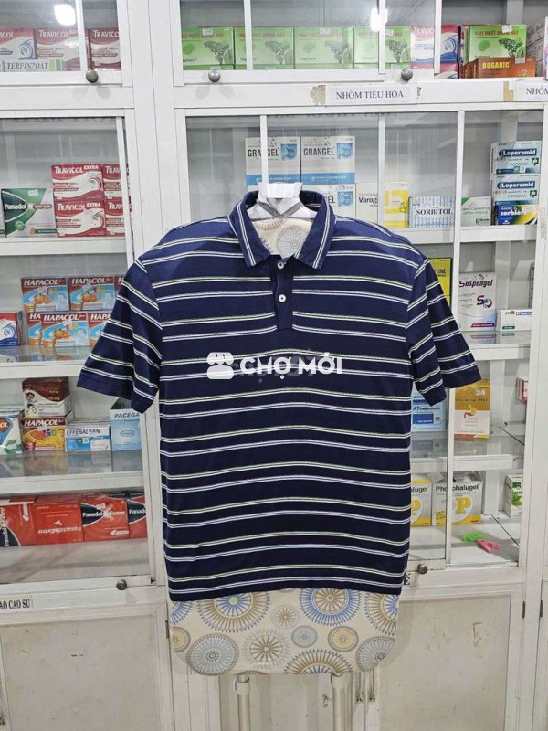 Áo thun Polo Gap màu xanh than phối