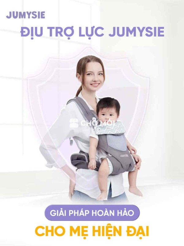 Địu Trợ Lực Jumysie Cho Bé 4-36 Tháng - Thoáng Mát