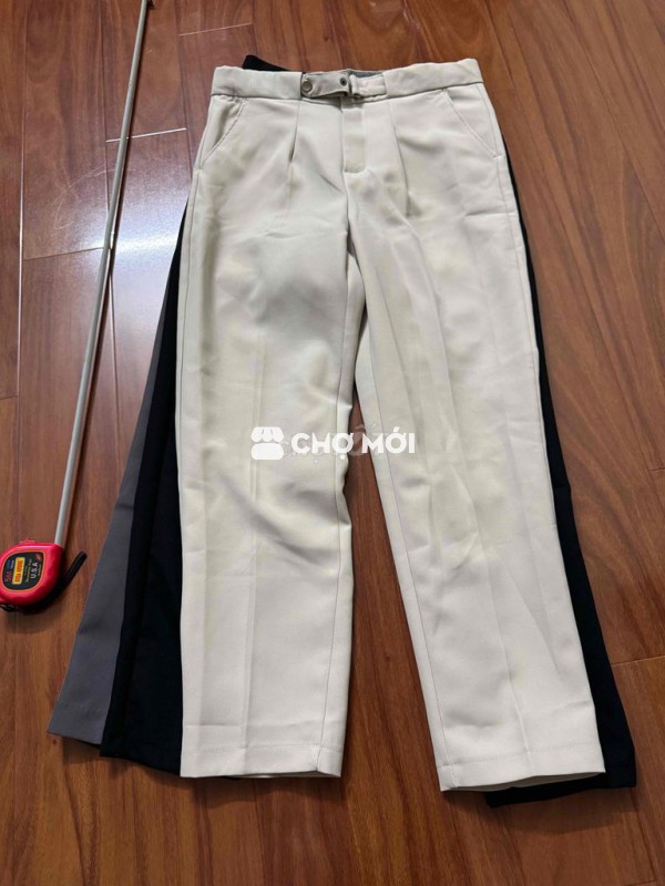 3 quần tây màu đen, ghi, xám dài 92 dáng slim