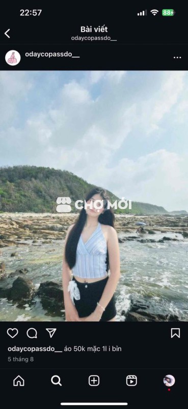 áo croptop cổ yếm size M-L