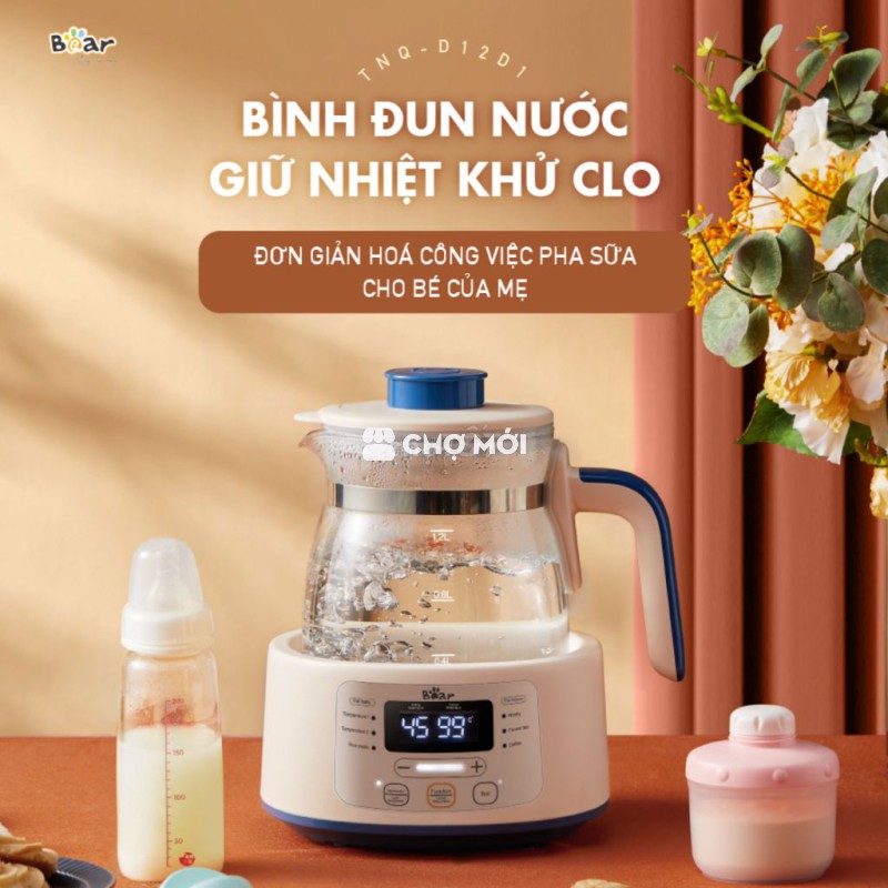{FREESHIP} Máy Đun Nước Bear D12D1 Hâm Sữa Cho Bé