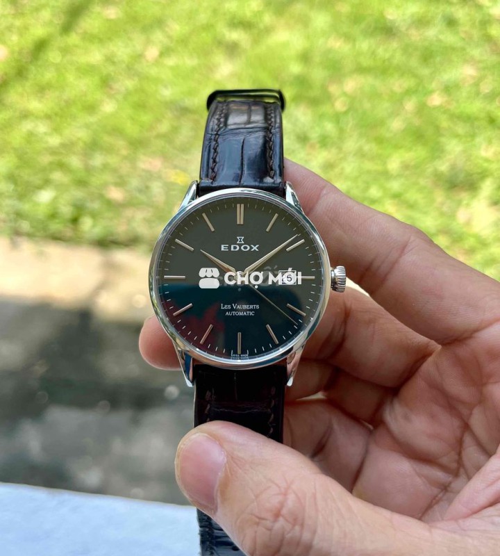 Đồng hồ edox automatic black