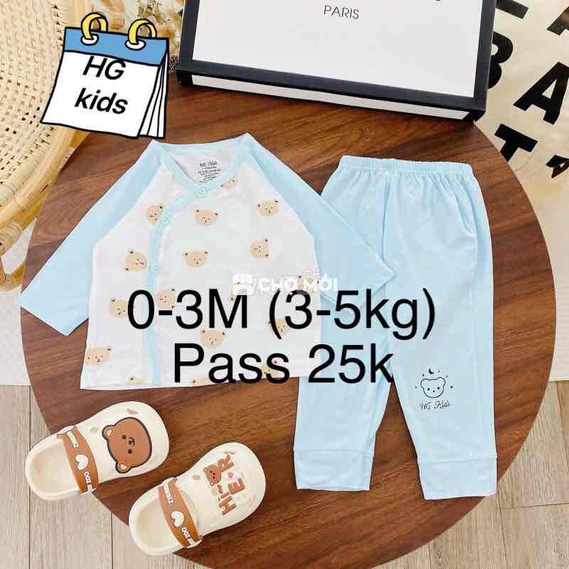 PASS BỘ ÁO QUẦN DÀI GẤU XANH PASTEL