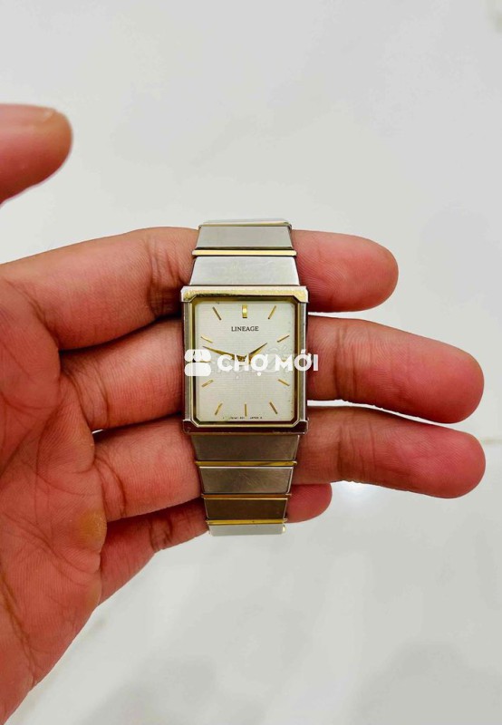 Casio Lineage LIN305 full thép nguyên zin núm đá