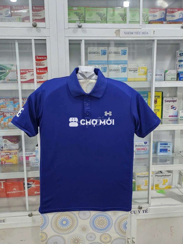 Áo thun Polo UNDER ARMOUR màu xanh biển