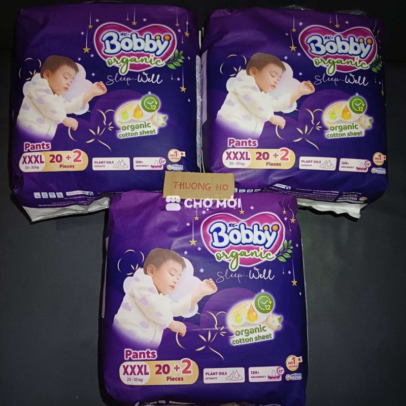 Combo 3 bịch tã quần Bobby XXXL 20+2 (HSD 2029)