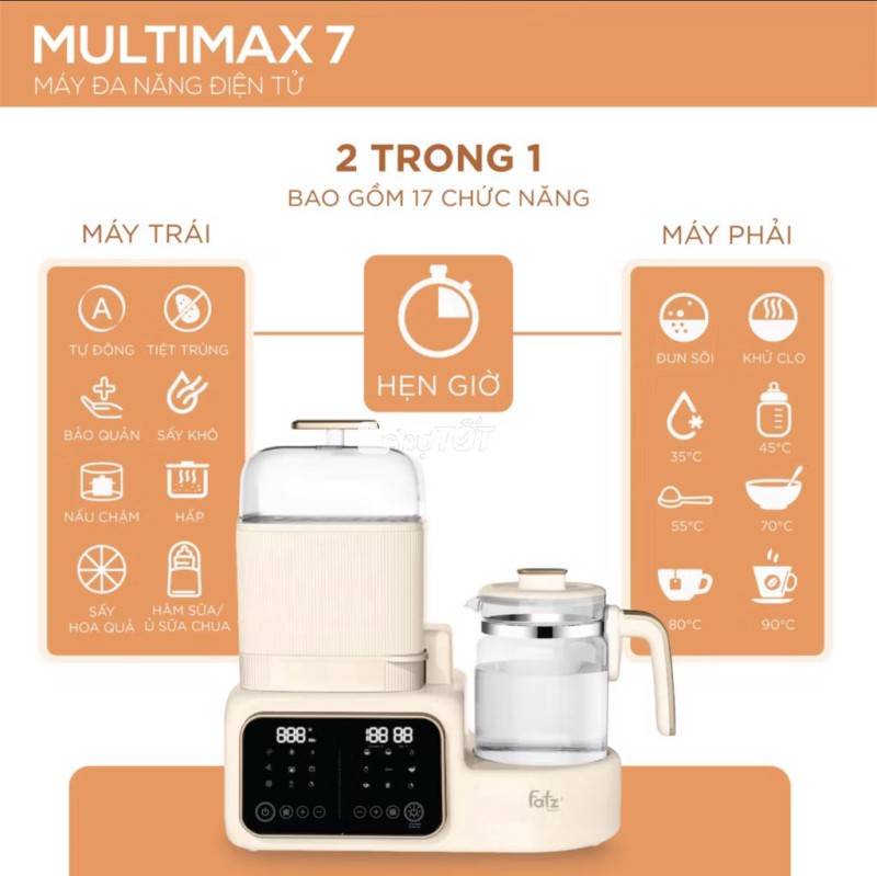 Máy tiệt trùng và đun nước multimax 7