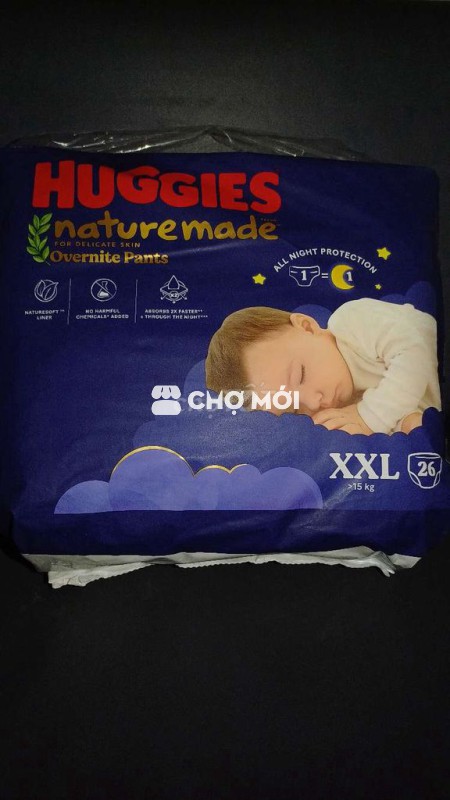 Tã quần huggies naturemade XXL 26 miếng