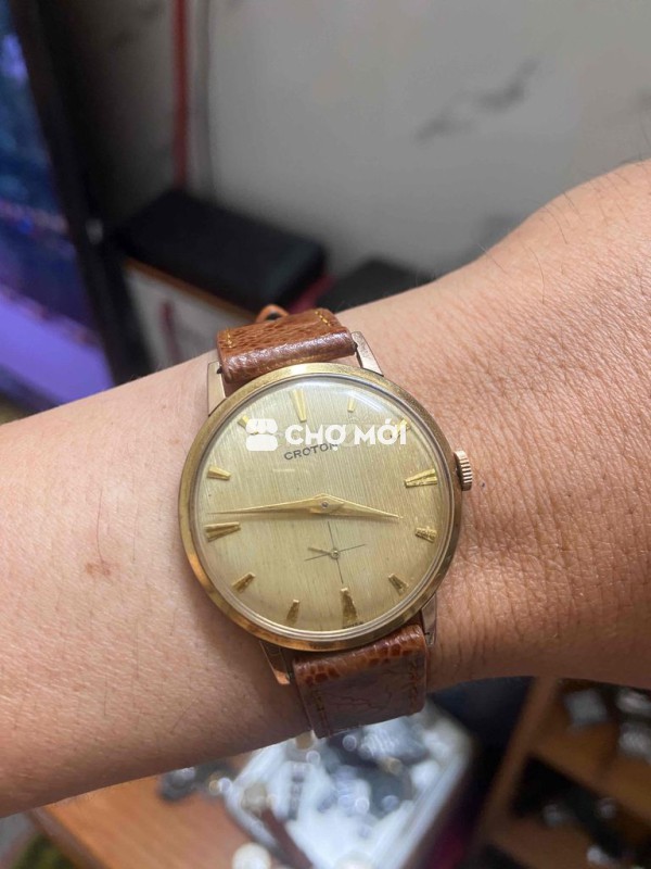 Đồng hồ cơ cổ Croton cơ lên dây Thụy Sĩ