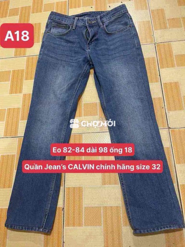 Quần Jeans CALVIN size 32