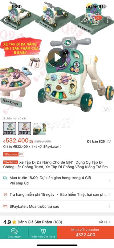 XE TẬP ĐI 4IN 1 MUSIC BABY WALKER