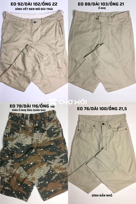 (2hand sale)Quần kaki lỗi nhẹ đủ size