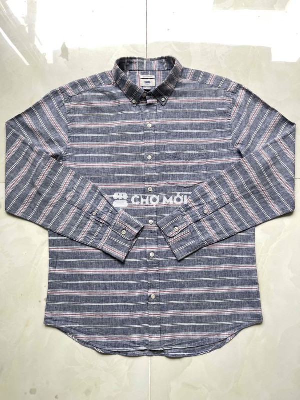 Sơ mi Linen hiệu Old Navy 369129 Size L chính hãng
