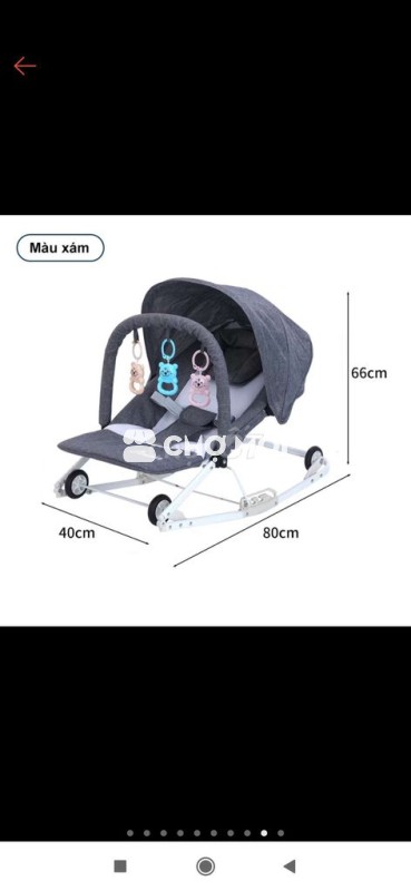 Ghế bập bênh có bánh xe cho bé