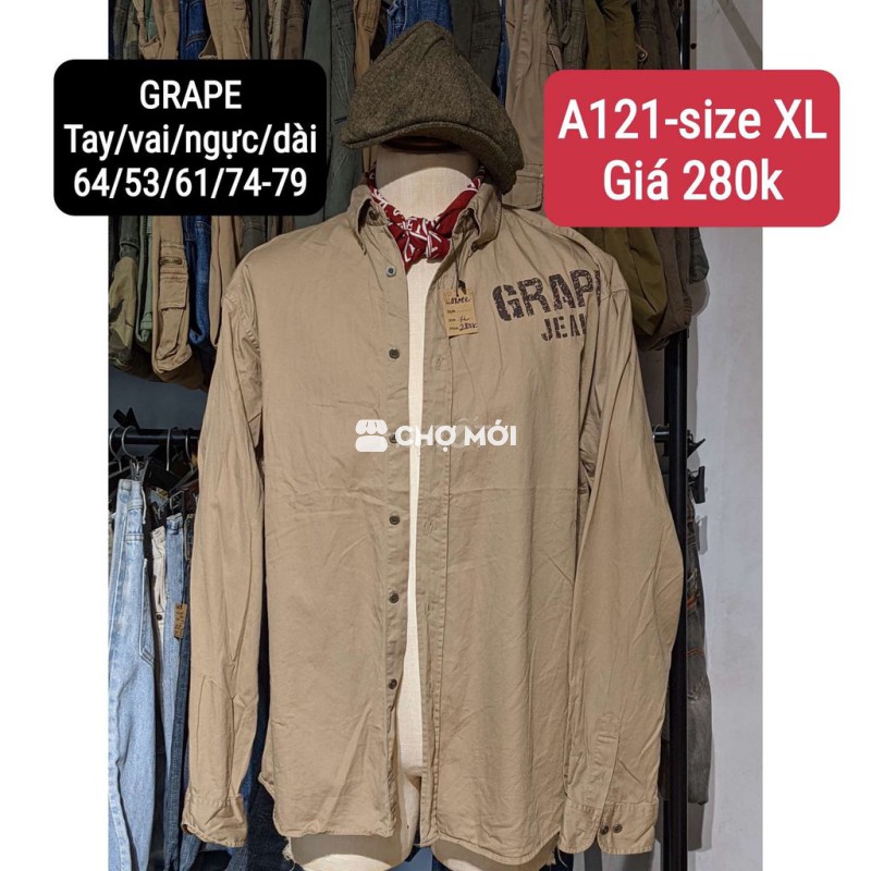 Sơ mi kaki Grape size XL