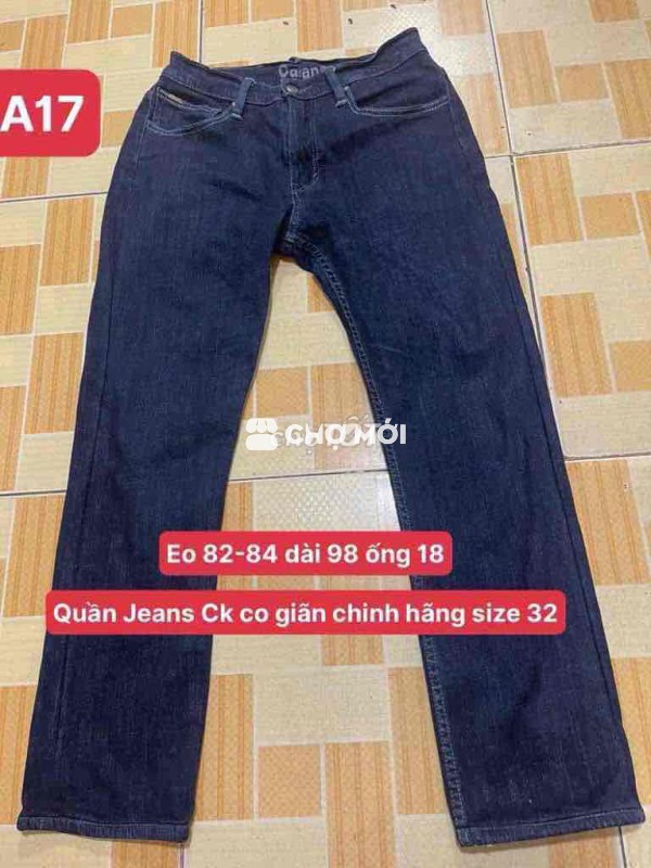 Quần Jean CK size 32  co giãn