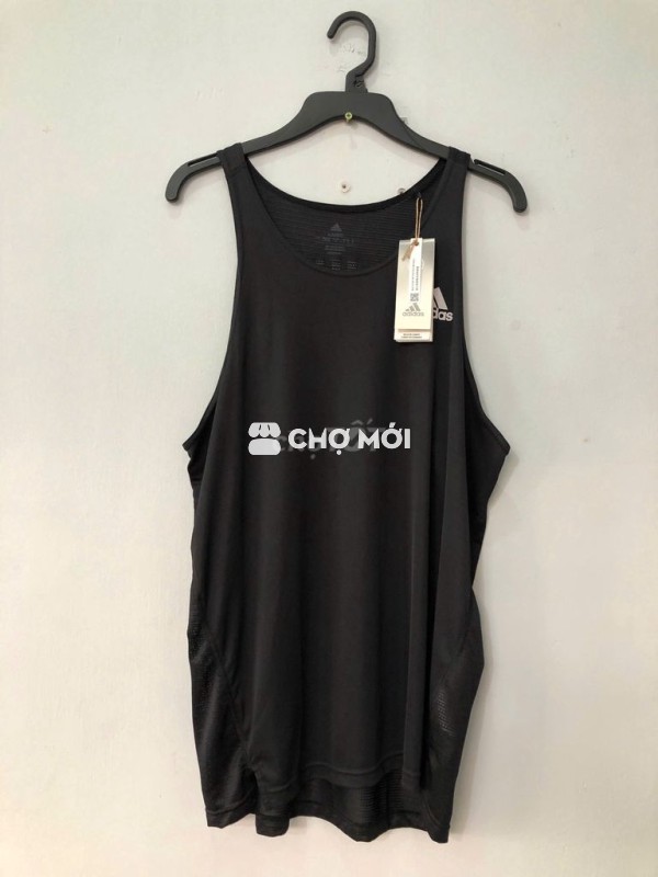 Áo Ba Lỗ Nam Adidas Black CHính Hãng-SALE 70%