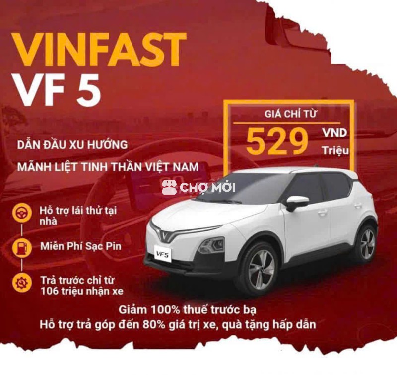Vinfast VF 5 kèm pin 03/2025 cực ưu đãi