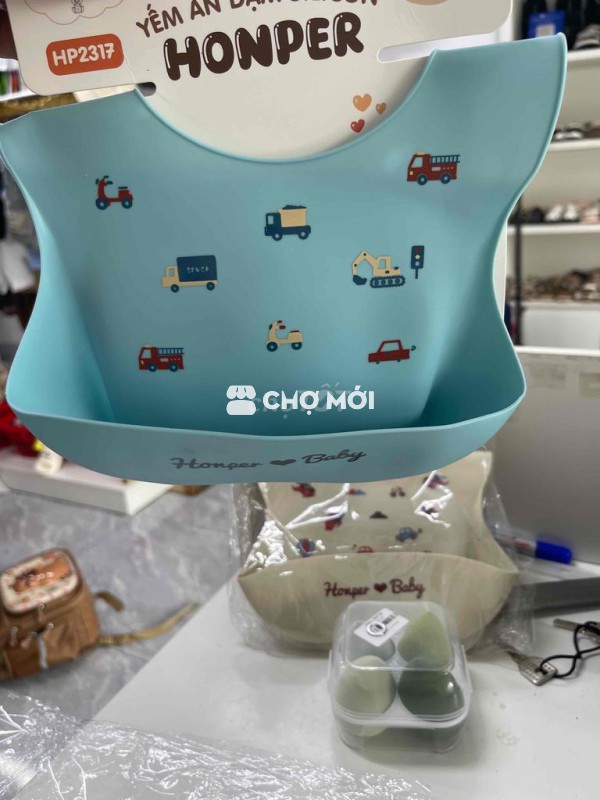 yếm ăn dặm honper chất liệu silicon
