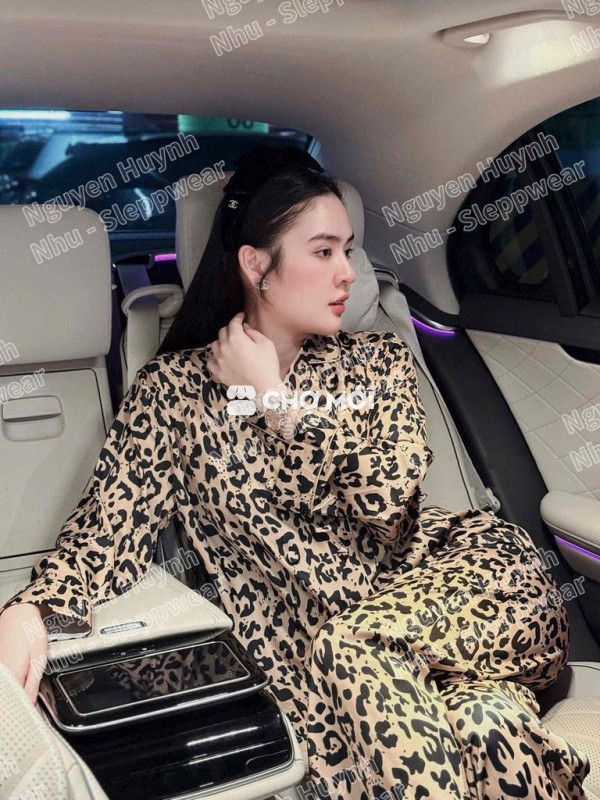 Pijama Đốm Nâu , cổ giả vest sang xịn