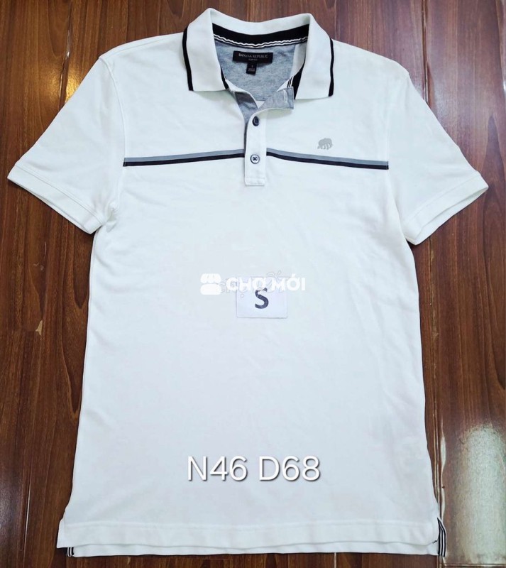 Áo polo banana trắng