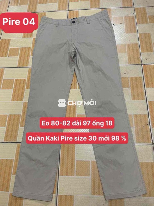 Quần kaki Pire Cardin size 30 mới 98 %