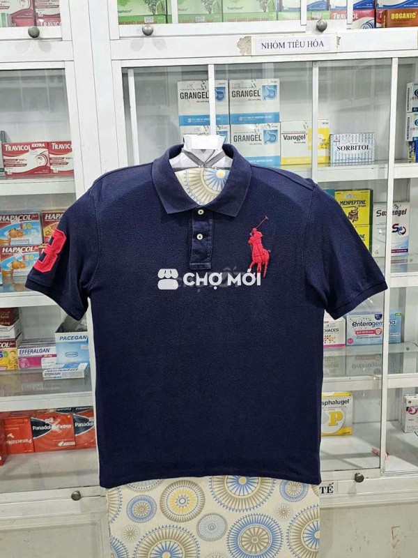 Áo thun Polo raph lauren màu xanh phối